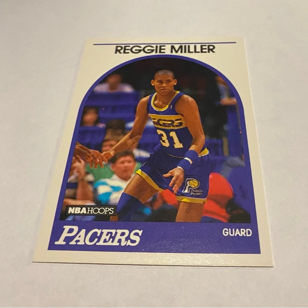 NBA Hoops Basketball Card reggie miller